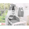 Chiffon Betthimmel  mit Bettwäsche für Babybett