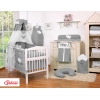 Babybettwäsche Set 5-tlg 60x120 Babybett Anthrazit