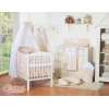 Babybettwäsche Set 5-tlg mit Himmel - Hängende Herzen Beige - Punktemuster