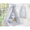 Baby Bettset mit Himmel us Baumwolle oder Chiffon