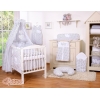 Bettwäsche Set 5-tlg für Babybett 60x120 Schwarz-Punktemuster