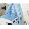 Babybettwäsche Set 5-tlg mit Himmel (L60) - Gute Nacht blau