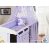 Babybettwäsche Set 5-tlg mit Himmel (L60) - Gute Nacht lila