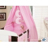Babybettwäsche Set 5-tlg mit Himmel (S60) - Gute Nacht rosa