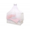 Babybettwäsche Set 5-tlg mit Moskitonetz - Ballerinen rosa