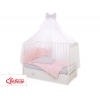 Babybettwäsche Set 5-tlg mit Moskitonetz - Ballerinen rosa