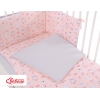 Babybettwäsche Set 5-tlg mit Moskitonetz - Ballerinen rosa
