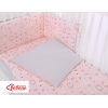 Babybettwäsche Set 5-tlg mit Moskitonetz - Ballerinen rosa