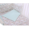 Babybettwäsche Set 5-tlg mit Moskitonetz - beige Blätter