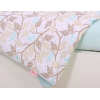 Babybettwäsche Set 5-tlg mit Moskitonetz - beige Blätter