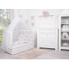 Babybettwäsche Set 5-tlg mit Moskitonetz - Füchse beige