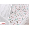 Babybettwäsche Set 5-tlg mit Moskitonetz - Füchse beige