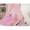 Babybettwäsche Set 5-tlg mit Moskitonetz (L70) - Gute Nacht rosa