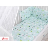 Babybettwäsche Set 5-tlg mit Moskitonetz - Lamas minze