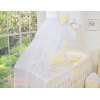 Babybettwäsche Set 5-tlg mit Moskitonetz - Little Prince/Princess creme