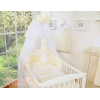Babybettwäsche Set 5-tlg mit Moskitonetz - Little Prince/Princess creme