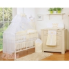 Babybettwäsche Set 5-tlg mit Moskitonetz - Little Prince/Princess creme