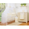 Babybettwäsche Set 5-tlg mit Moskitonetz - Little Prince/Princess creme