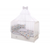 Babybettwäsche Set 5-tlg mit Moskitonetz - Minze Tierchen
