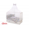 Babybettwäsche Set 5-tlg mit Moskitonetz - Minze Tierchen