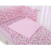 Babybettwäsche Set 5-tlg mit Moskitonetz - rosa Schmetterlinge