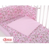 Babybettwäsche Set 5-tlg mit Moskitonetz - rosa Schmetterlinge