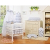 Babybettwäsche Set 5-tlg mit Moskitonetz - Simple Elefanten grau