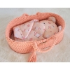 Babyhörnchen für Puppen mit Kissen - Ballerinen rosa