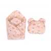 Babyhörnchen für Puppen mit Kissen - Ballerinen rosa