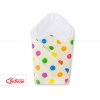 Babyhörnchen mit steife Einlage - Basic dunkle Tupfen on creme