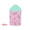 Babyhörnchen mit steifen Einlage - Eulen rosa-minze/minze