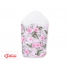 Babyhörnchen mit steifen Einlage - rosa Blüten/weiß