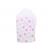 Babyhörnchen mit steifen Einlage - Rosa-graue Sternen
