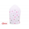 Babyhörnchen mit steifen Einlage - Rosa-graue Sternen