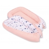 Babykokon - navy blue stars/puderrosa
