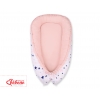 Babykokon - navy blue stars/puderrosa