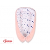 Babykokon - navy blue stars/puderrosa