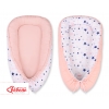 Babykokon - navy blue stars/puderrosa
