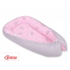 Babykokon - rosa rabbits/grau