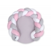 Babykokon / Spielmatte 2 in1 - weiß-rosa-grau