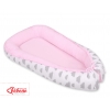 Babykokon - Wolken grau/rosa