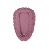 Babynest mit Rüsche Kokon - pastellviolett