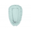 Babynest mit Rüsche - minze
