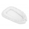 Babynest mit Rüsche - Weiß