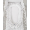 Babynest mit Rüsche - Weiß