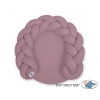 Babynest Geflochen/ Spielmatte 2 in1 - pastellviolett