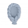 Babynest Geflochten pastellblau 2 in 1