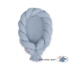 Babynest Geflochten pastellblau 2 in 1