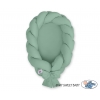 Babynest Geflochten 2 in 1 - weißgrün