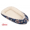 Babynestchen Babykokon - Traumfänger dunkelblau/beige